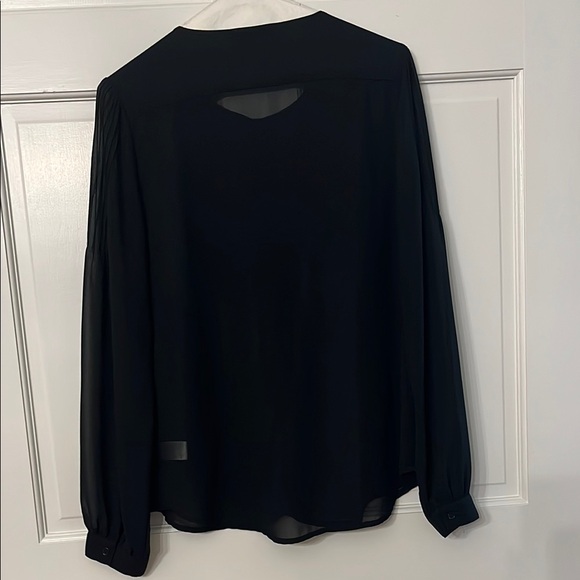 Black embellished long sleeve blouse excellent condition - Picture 11 of 13